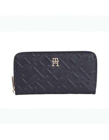 TOMMY HILFIGER ICONIC LARGE ZA MONO WALLET SPACE BLUE