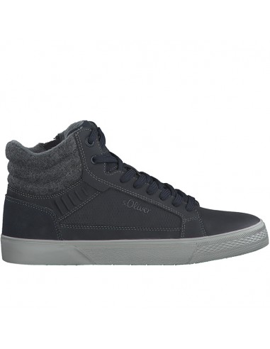 S.OLIVER MEN SNEAKERS NAVY MATERIAL MIX OF TEXTILE AND SYNTHETIC