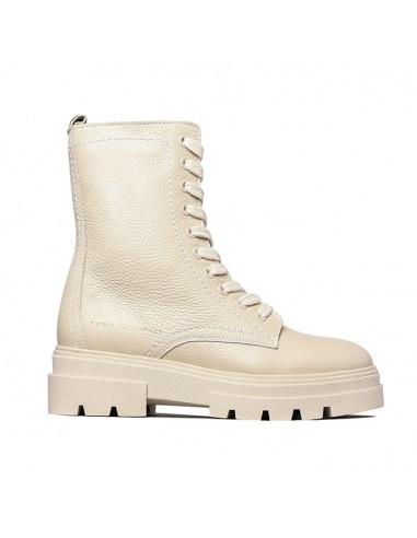 TOMMY HILGIGER MONOCHROMATIC LACE UP BOOT