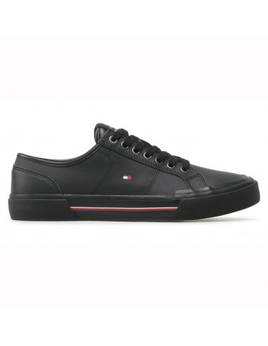TOMMY HILFIGER MEN SNEAKERS  CORE CORPORATE VLU LEATHER