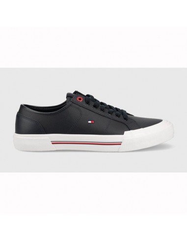 TOMMY HILFIGER MEN SNEAKERS  CORE CORPORATE VLU LEATHER